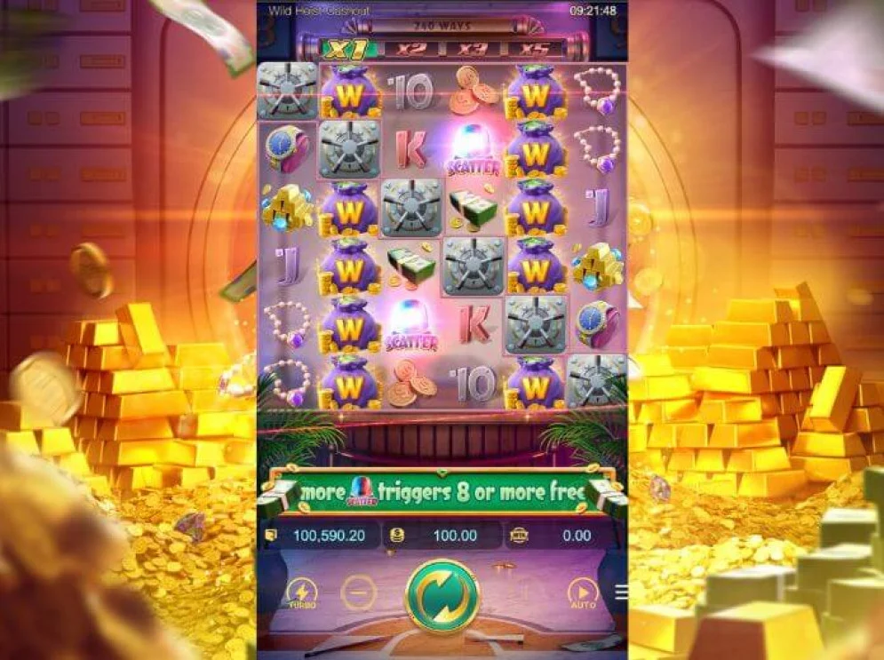 เกมสล็อต Wild Heist Cashout ค่าย PG
